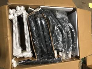 4 Black Dining Chairs  Customer Returns See Pictures
