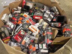 Gaylord of Mixed Assorted Door Handles and Locks Various Models and Conditions Customer Returns See Pictures