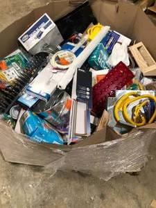 Gaylord of Assorted Tools and General Merchandise Various Models and Conditions  Customer Returns See Pictures