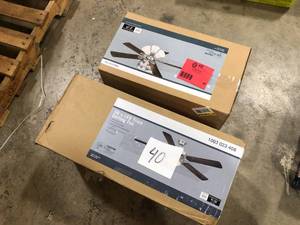 Lot of Assorted Ceiling Lighting Fans Various Models and Conditions Customer Returns See Pictures