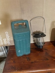 lot 18 image: Coleman lantern and case...