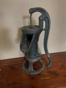 lot 23 image: Vintage cast iron hand pump...