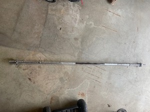 lot 32 image: Weights and bench bar...