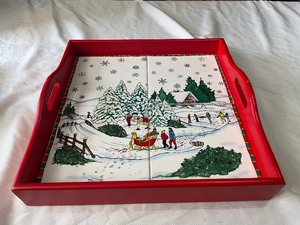 lot 118 image: Christmas tray...