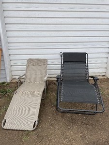 lot 183 image: Lawn chairs...