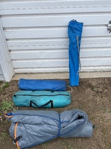 lot 201 image: 3 Folding chairs and  a tent...