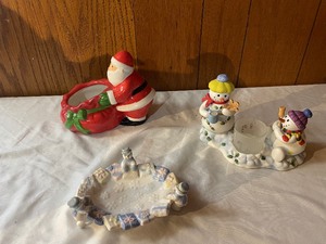 lot 244 image: Christmas figures...