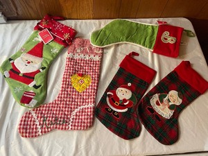 lot 264 image: Christmas stockings...