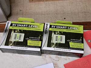lot 14C image: Lot of (2) Hopkins Smart-Level RV Levelers (in original packaging)