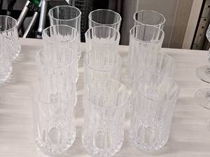 lot 22 image: Lot of (12) Lennox 5 Crystal Water Glasses