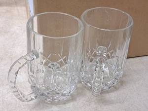 lot 45 image: Lot of (2) Lennox 5-12 Crystal Mugs