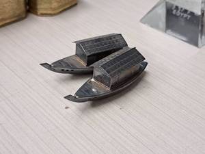 lot 69 image: Lot of (2) Boat theme Metal Figurines