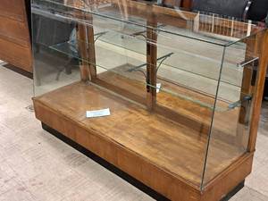 lot 91 image: WoodGlass Rolling Display Case