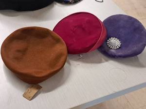 lot 129 image: Lot of (3) Vintage Hats