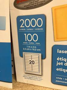Printer Labels