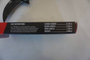 lot 29 image: TRS Survival The Raptor Tactical Folding Knife With Finger Ring