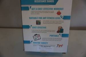 lot 142 image: N1 Fit Set of 5 Cross Fit Work Out Resistance Bands