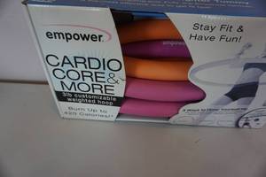 lot 109 image: Empower Brand 3 lb Customizable Weighted Work out Hoop