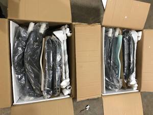 Lot of 2 Black Dining Chairs Customer Returns See Pictures