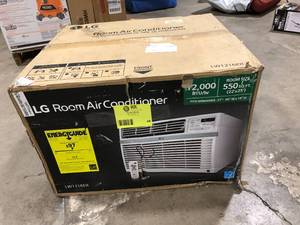 LG 12,000 BTU 115V Window Air Conditioner LW1216ER Cools 550 Sq. Ft. Customer Returns See Pictures