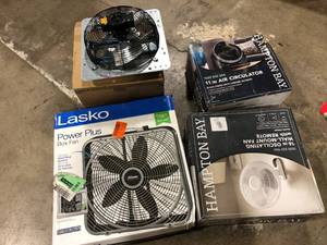 Lot of Assorted Fans Various Models and Conditions Customer Returns See Pictures