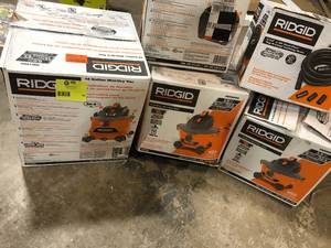 Lot of Assorted WetDry Shop Vacs Variosu Models and Conditions Customer Returns See Pictures