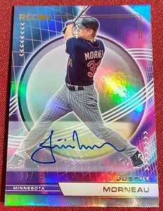 lot 6 image: 2023 Panini Chronicles Justin Morneau Autograph Card - #d25