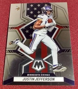 lot 7 image: 2022 Mosaic Justin Jefferson National Pride Card
