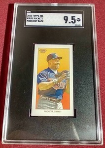 lot 22 image: 2023 Topps 206 Kirby Puckett Piedmont Back - SGC 9.5