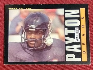 lot 24 image: 1985 Topps Walter Payton Card