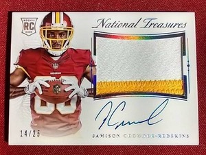 lot 33 image: 2015 National Treasures Jamison Crowder RPA - #d25