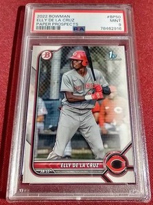 lot 35 image: 2022 Bowman Elly De La Cruz 1st Bowman Card - PSA 9