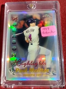 lot 44 image: 1997 Topps Paul Molitor Refractor Card