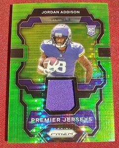 lot 56 image: 2023 Prizm Jordan Addison Jersey Rookie Card