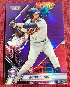 lot 64 image: 2019 Bowmans Best Royce Lewis Prospect Card - #d250