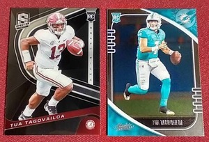 lot 65 image: (2) Tua Tagovailoa Rookie Cards