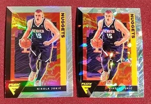 lot 83 image: (2) Flux Nikola Jokic Prizm Cards