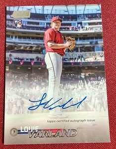 lot 84 image: 2023 Topps Stadium Club Louie Varland Autograph Rookie Card