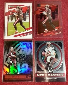 lot 97 image: (4) Tom Brady Cards