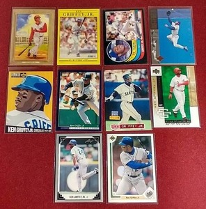 lot 100 image: (10) Ken Griffey Jr. Cards