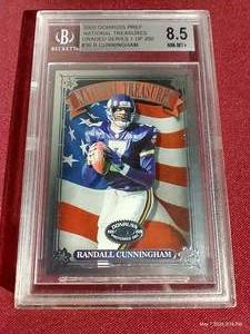 lot 101 image: 2000 Donruss Preferred Randall Cunningham Graded Series 250 - BCG 8.5