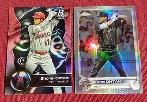 lot 117 image: (2) Shohei Ohtani Cards - Bowman Platinum & Topps Chrome Refractor