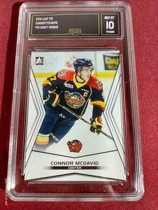 lot 144 image: 2014 Leaf Connor McDavid Rookie Card - GMA 10