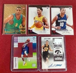 lot 151 image: (5) NBA Cards - All #d, Auto or Relic