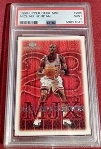 lot 153 image: 1999 Upper Deck MVP Michael Jordan Card - PSA 9