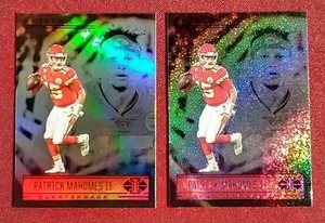lot 160 image: (2) 2021 Illusions Patrick Mahomes Cards