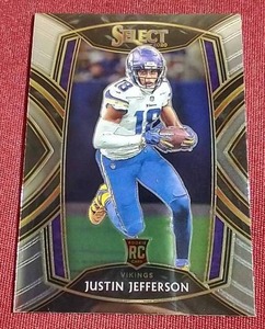 lot 167 image: 2020 Select Justin Jefferson Rookie Card - Club Level
