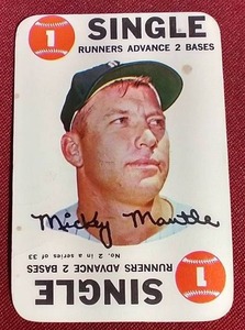 lot 180 image: 1968 Topps Game Mickey Mantle Card - Nice