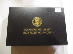 Gorgeous 2021-W $100  American Liberty High Relief Gold Coin. With COA.  Rare