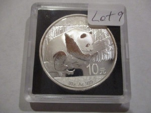 2016 1oz China Panda 10Y Silver Coin